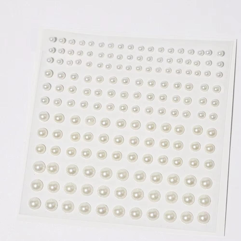 165 шт./лист микс 3/4/5/6 мм 3D жемчужные украшения для лица тени для век наклейки самоклеящиеся наклейки для лица волосы брови ногти макияж декор
