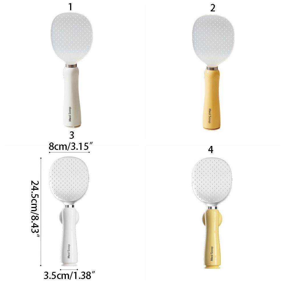Легко моющаяся ложка для риса с присоской, термостойкая магнитная ложка для риса, бытовая