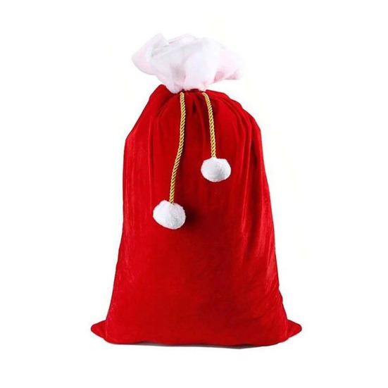 Большие подарочные мешки на Рождество, мешочек на завязках для мешка Санты, для хранения конфет и подарков, праздничный