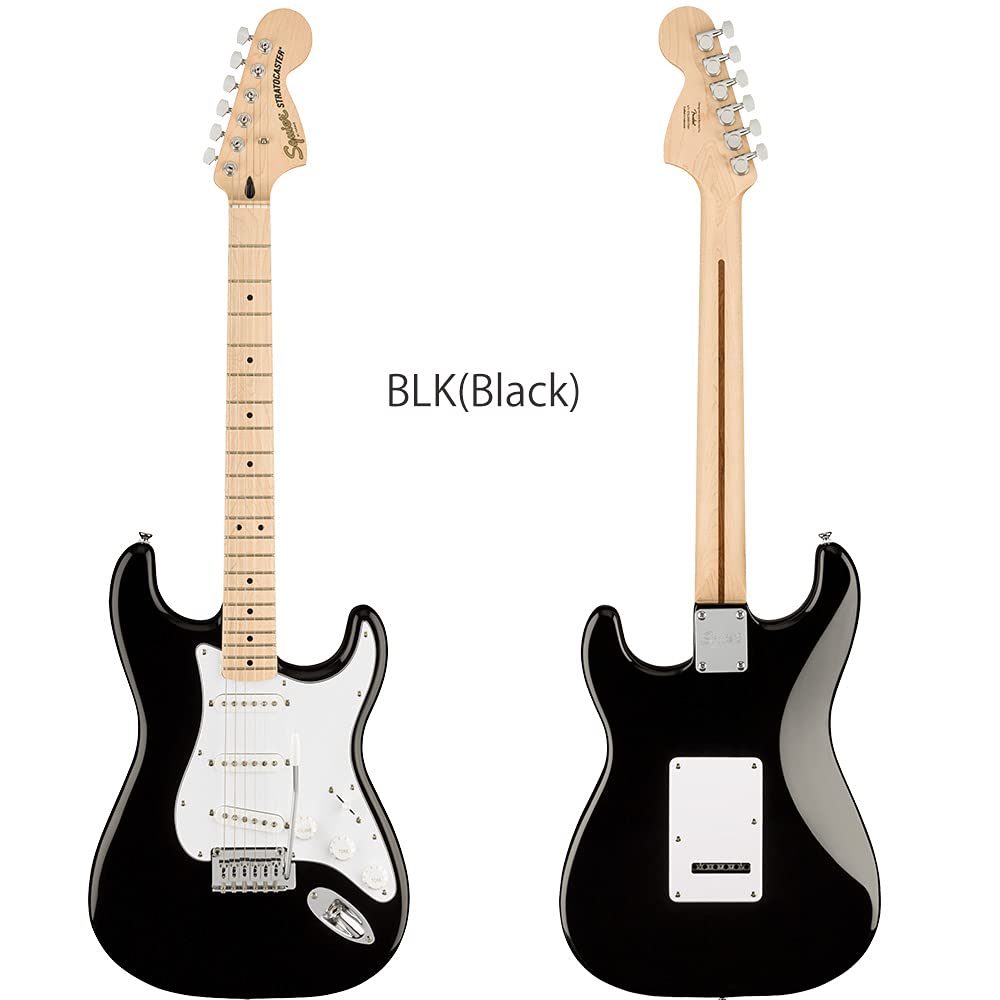 Электрогитара Fender Squier Affinity Series Stratocaster, набор из 14 предметов, ЧЕРНЫЙ