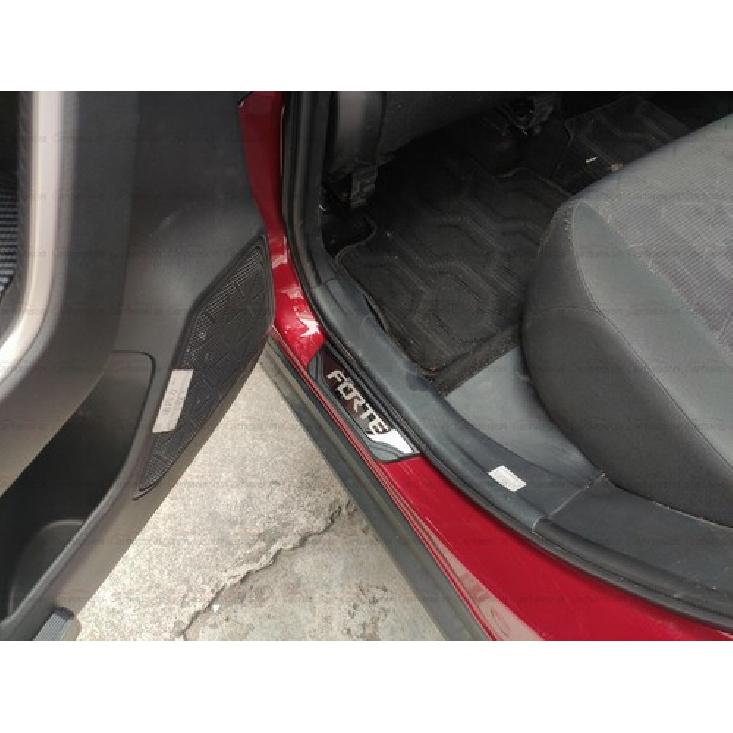 Для аксессуаров Kia Forte Защитная накладка на порог автомобиля Наклейка Декоративная накладка 24