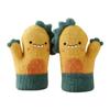 Cartoon Dinosaur Baby Gloves Warm Autumn Winter Kids Girl Boy Full Finger Gloves Knitted Thick Outdoor Children Toddler Mittens
