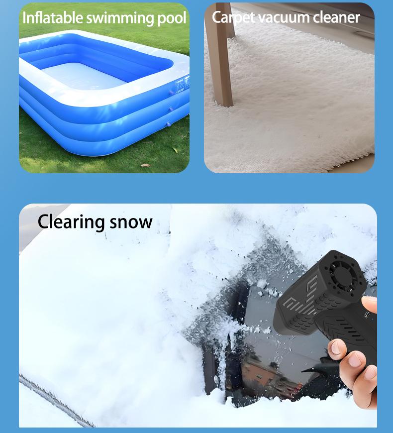 130,000 Rpm High-Speed Turbo Fan Handheld Brushless Fan for Water and Snow Blowing