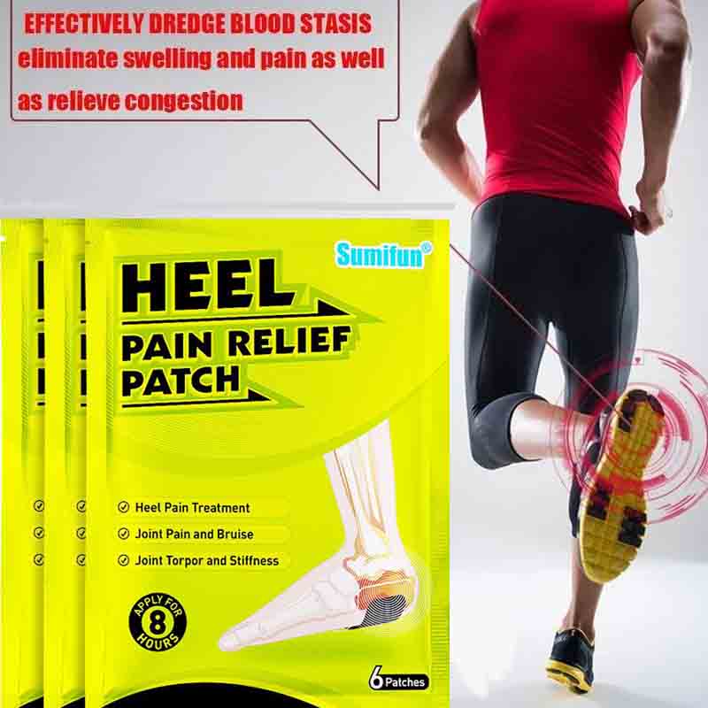 6 шт./пакет, пластырь для пяток, обезболивающий пластырь для ахиллова сухожилия, пластырь для ног, уход за ногами, травяные пластыри