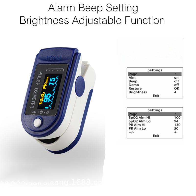 Напальчечный пульсоксиметр Монитор кислорода в крови SPO2 PI PI