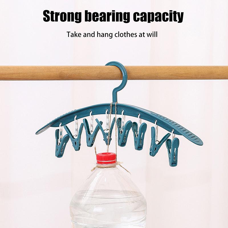 Бытовая многофункциональная бесследная вешалка для одежды, ветрозащитная пластиковая утолщенная сушилка, зажим для носков и нижнего белья, вешалка для одежды