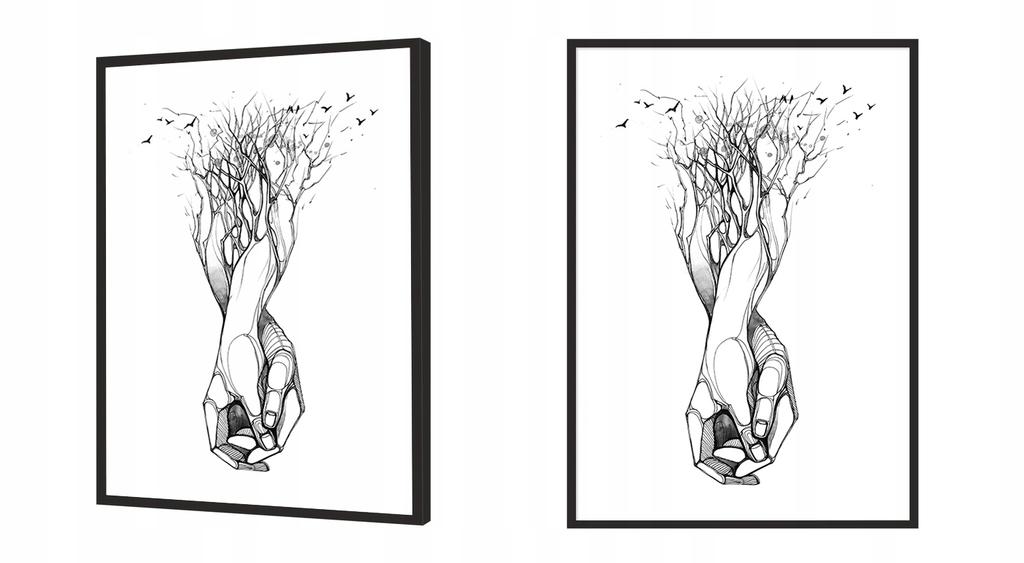 Picture poster In a frame 43x33 cm Hands P766