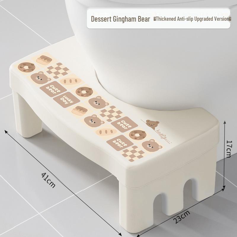 Нескользящая утолщенная подставка для ног для приседаний в туалете для детей и взрослых