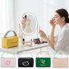 Custom Personalized Makeup Bag Travel Cosmetic Case Organizer Valentines Day Birthday Gift for Women Girls