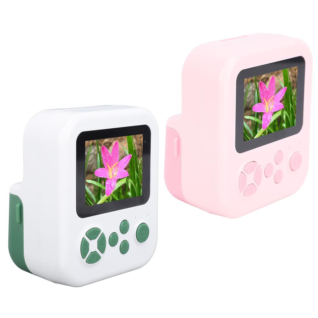Camera Instant Print 2.4 Inch IPS Screen Selfie Digital Camera with 1080P Videos Portable Travel Cam