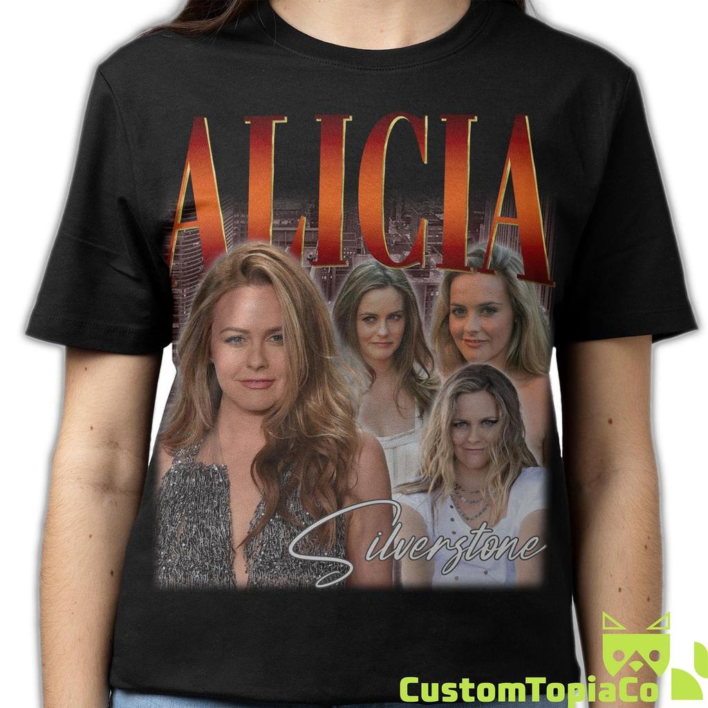 ALICIA SILVERSTONE SHIRT, Alicia Silverstone Fan Gift, Alicia Silverstone Vintage T-Shirt, Alicia Silverstone Retro 90s Bootleg Homage Merch