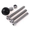Motorcycle Handlebar Clamp Base 1 Inch 25Mm Ball With M8 Screws For Ram Mount