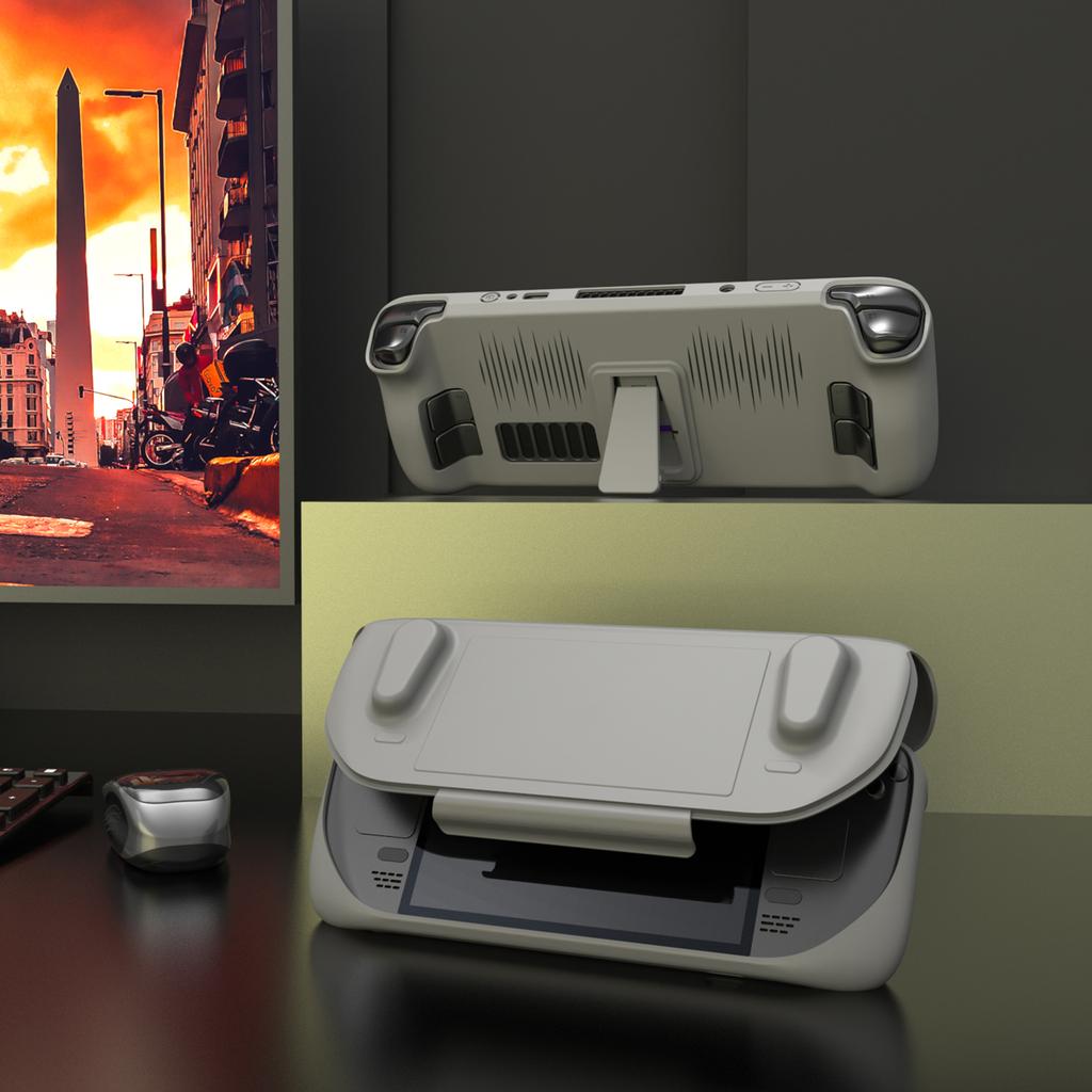 Защитный чехол Мягкий чехол для корпуса геймпада Steam Deck с подставкой-
