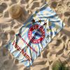Bayern Munich Customizable Name Beach Towel High Absorbency & Quick-Dry Suitable for Swimming Gym Camping Yoga Vacation