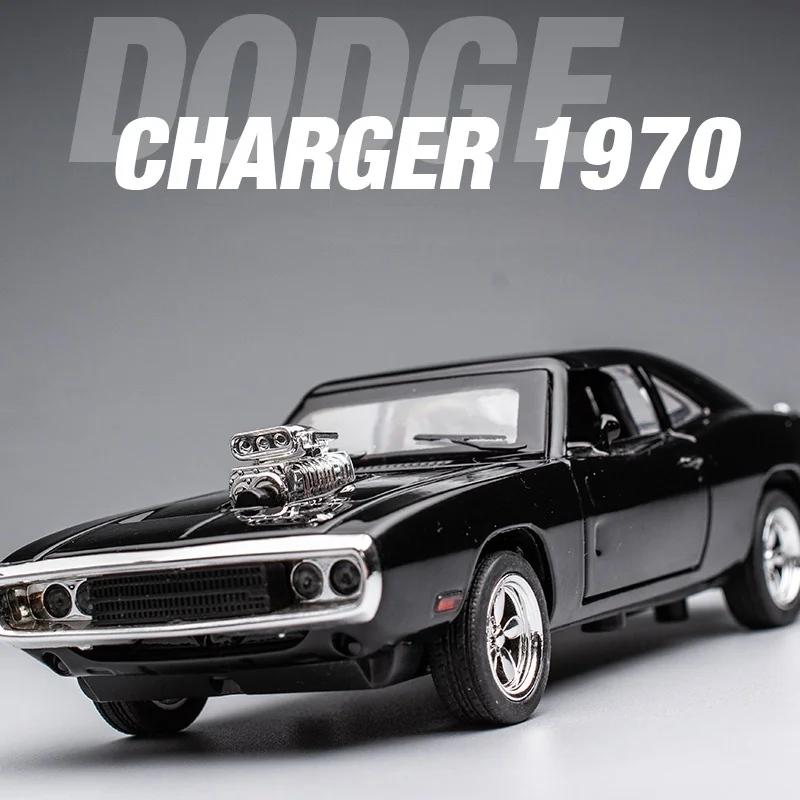 1:32 Симуляция 1970 Dodge Charger Сплав Спортивный Автомобиль Модель Оттяжка Роскошный Автомобиль Детская Игрушка Подарок Украшения