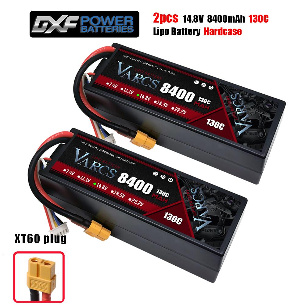 VARCS 4S Lipo Battery 130C 140C 8000mAh 8400mAh 7500mAh 6300mAh 5400mAh XT60 EC5 TRX T/DEANS XT150 Plug for RC 1/8 Buggy Car