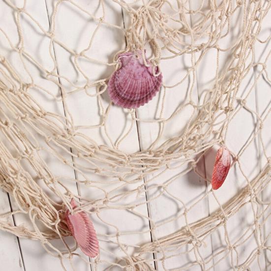 Декоративная имитация рыболовной сети из пеньковой веревки для помещений