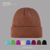 Solid Color Simple Knitted Hat for Women Autumn and Winter Warm Woolen Hat New Pullover Hat Versatile Cold Hat for Men