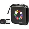ProCase Guitar Pick Bass Pick EVA Material Storage Case Holds Up To 84 Pieces Album Book Black -
