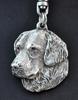 Golden Retriever - Silver-plated Key Ring with a Dog In a Gift Box, Handbag Decoration, Backpack Pendant by Art-Dog Brand