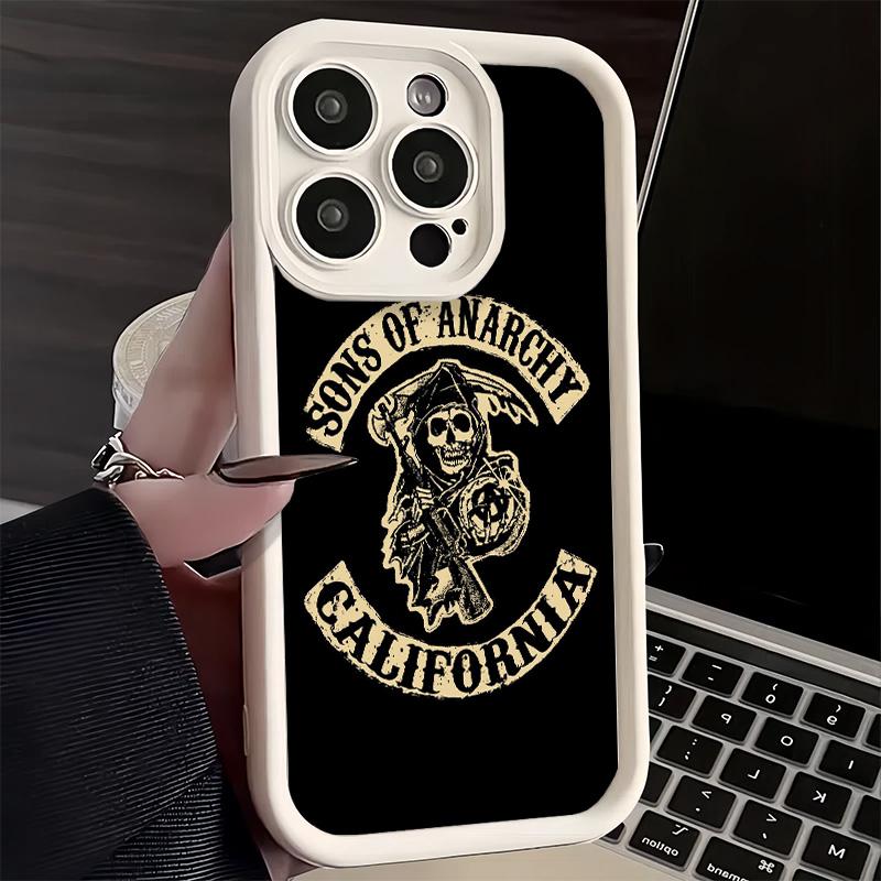 Phone Case for iPhone 17 Air 16E 15 16 Pro Max Sons Of Anarchy Cover 14 Plus 13 12 Mini Soft Shell Silicone Fundas