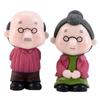 Mini Couple Figures Diy Grandma Grandpa Sweet Couple Fairy Ornament Cake Decoration Miniature Home Garden Decoration Gifts