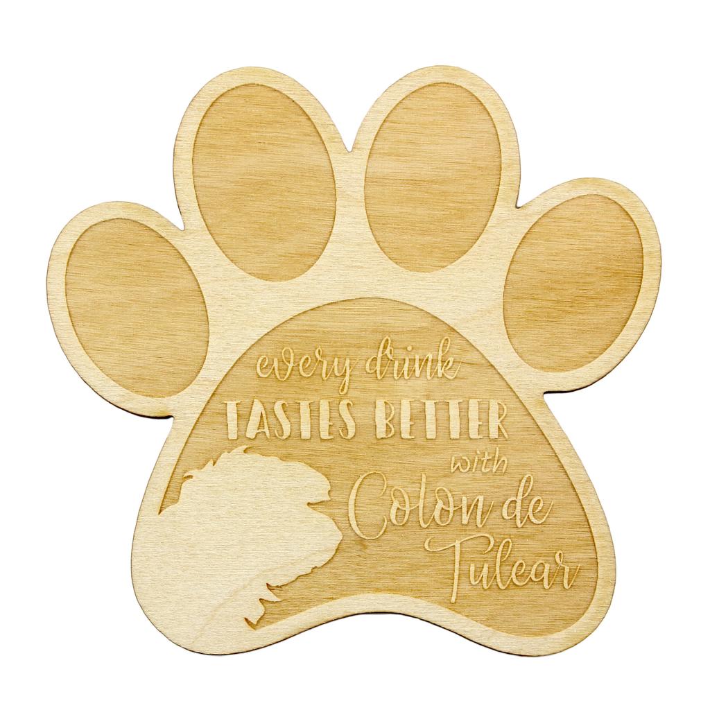 Coton de Tulear, Cotie – Mug coaster, engraved coaster with dog | Art-Dog