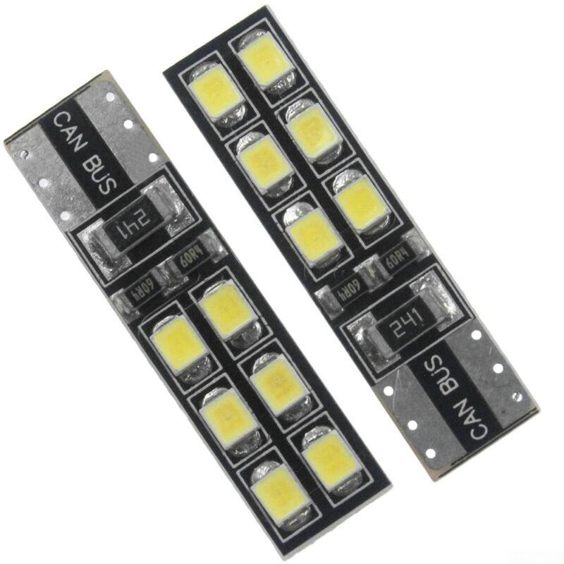 Автомобильные светодиодные фонари 6000K белые брови DC12V T10-12SMD-2835 лампы портативные