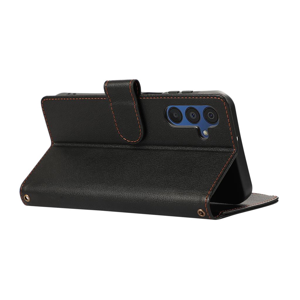 For Samsung Galaxy A36 5G Case Multi Card Slots Zipper Leather Phone Cover with Wrist Strap