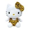 K Company Hello Kitty (Leopard Print Series) Sitting Plush Toy, Brown, KTH-ON-BR, H19 X W14 X D9.5cm