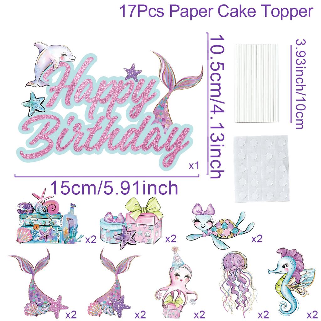 Dinosaur Paper Cake Insert Topper Ice Cream Butterfly Farm Birthday Party Decor Kids Dessert Insert Jungle Animal Cake Topper