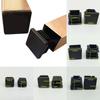 10Pcs Black Tube Plugs Inserts Pipe Square End Caps Floor Protector Leg Covers Furniture Feet Pads
