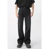 Men's Spring New Casual Denim Pants with Elastic Waist and Midline, Korean Retro Version