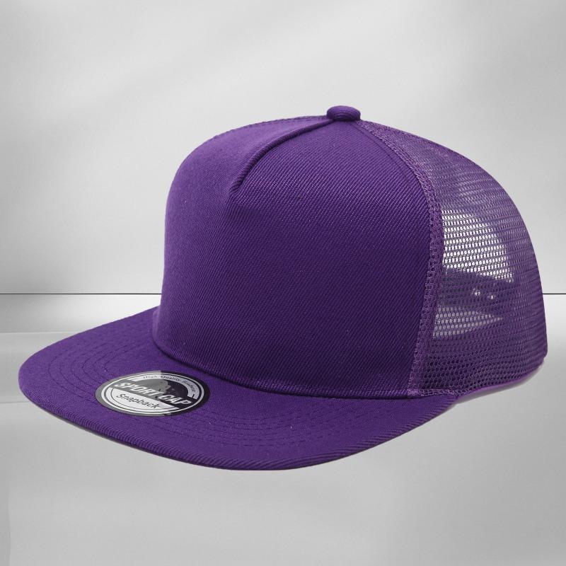 Hip Hop Net Cap Flat Edge Baseball Baseball Cap Printed Embroidered Men's and Women's Sunshade Sun Protection Cap