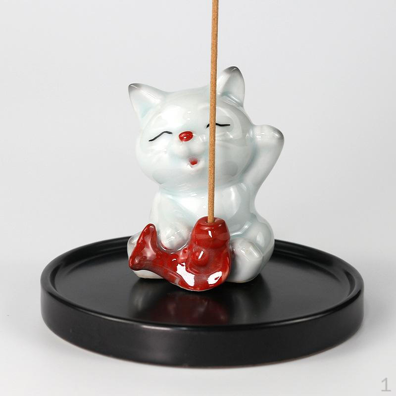 Подставка, Керамический Ловец, Фигурка Животного Комнатное и Настольное Украшение