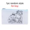 Pen Bag Non Woven Fabric Stationery Colored Zipper Bags Suitable for Children Graffiti Cartoon Pattern Portable Storage Bag TMZ