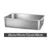 Open Litter Box Smooth Surface Portable with High Sides Pet Supplies Easy to Clean Stainless Steel for Big Cats Cat Toilet