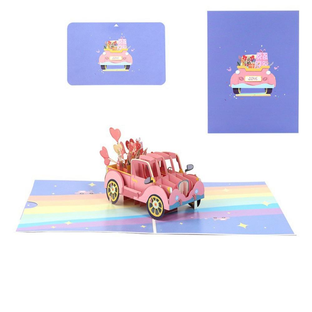 Креативная бумажная 3D открытка с поп-ап элементом, 3D дизайн, романтический стиль, любовная открытка, поздравительная открытка, День матери