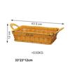 Новая Портативная Плетеная Корзина для Хранения Хлеба с Двойной Ручкой, Дышащий Поддон для Фруктов, Органайзер для Мелочей, 6 Стилей, Свадебный Шкаф