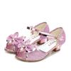 2023 Summer New Princess Crystal Girls Sandals Fish Mouth Bow Girls Sandals