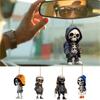 Horrible Skull Car Ornaments Acrylic Flat Pendant Decoration Auto Rearview Mirror Pendant Skeleton Car Interior Accessories