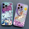 Мультяшный чехол с единорогом для iPhone 12 13 Pro Max Mini XR XS X 8 7 Plus Задняя крышка для iPhone 11 14 Pro Max Ударопрочные корпуса