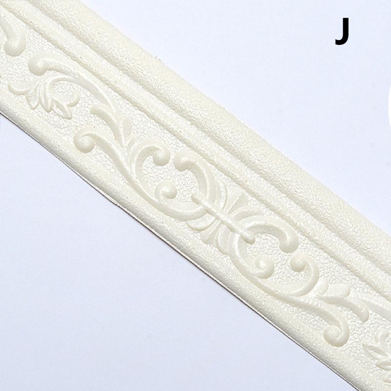 3D настенная наклейка, линия талии, полоска для предотвращения столкновений, самоклеящийся водонепроницаемый плинтус