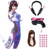 Anime Woman Jumpsuit Tights Dva Cosplay Costume Game Zentai Wig Cosplay Props Headphone Suit D.Va Cos Party Halloween Costumes