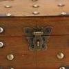 2pcs Wooden Retro Treasure Chest Combination Lock Keepsake Storage Box  Home Decor