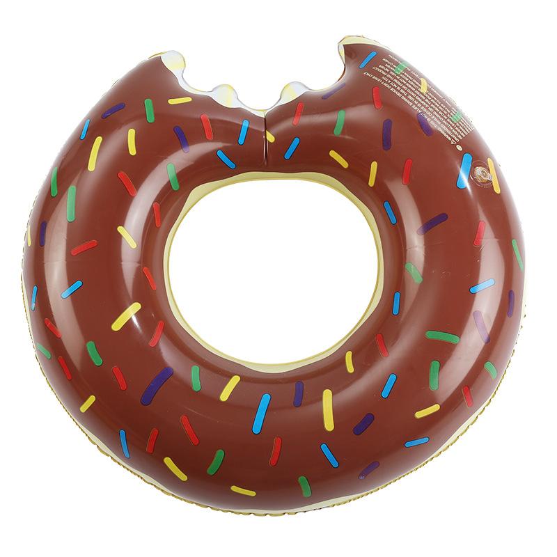 Inflatable Donut Swimming Ring Safe Pool Float Summer Outdoor Activitives Party Eco-Friendly Cute Kids Adult Swimming Circle