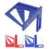 3D многоугловая измерительная линейка, угольник для столярных работ 22.?Транспортир 90 градусов, алюминий, все