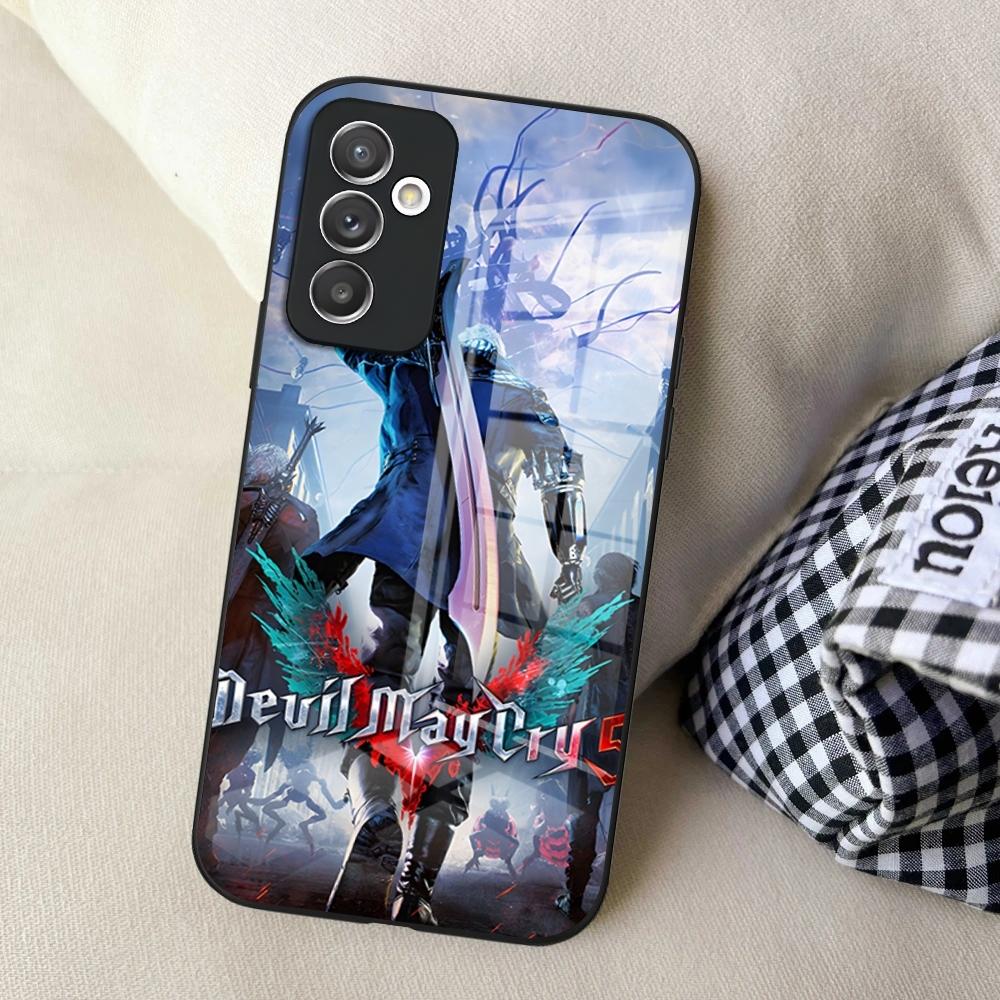Чехол для телефона D-Devil May C-Cry для Samsung S24 Ultra S23 S22 S25 S20 Fe S21 Plus A54 A34 A24 A53 A13 A16 Стеклянная крышка