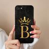 Для Apple iPhone 7 8 6 Plus 11 12 Pro Max Mini X XR SE XS Чехлы для телефонов Модные узоры с буквами короны Жидкий силиконовый противоскользящий корпус для Apple Shell