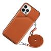 Кожаный чехол-кошелек с ремешком через плечо для iPhone 13 12 11 Pro Max XS MAX XR X 7 8 Plus с отделениями для карт